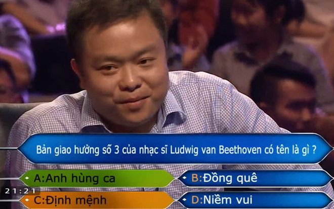 Giảng viên sư phạm khiến dân mạng tiếc nuối khi dừng chân ở câu hỏi số 13 của 'Ai là triệu phú'