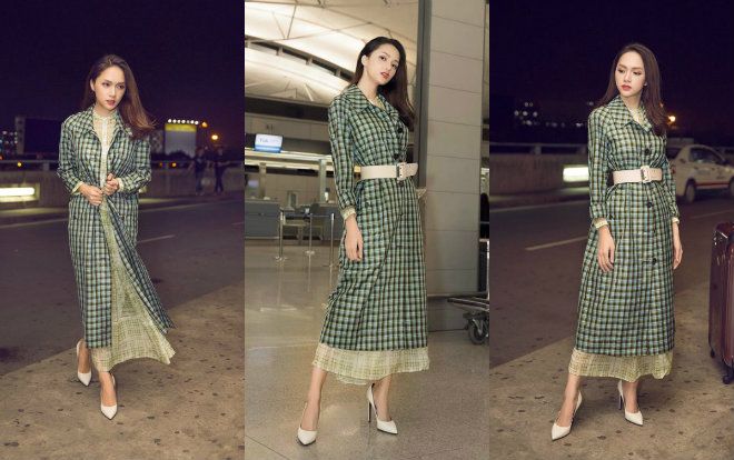 Hương Giang diện váy voan xuyên thấu nổi bật ở sân bay, háo hức cho chuyến xuất ngoại tới 'xứ sở Chuột túi'