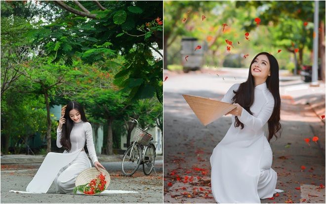Xao xuyến tà áo trắng nữ sinh khi mùa phượng vĩ về