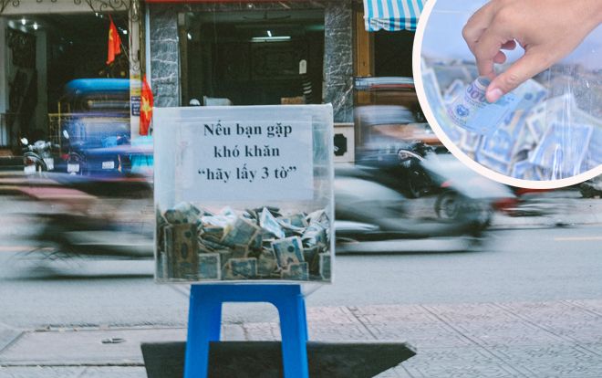 Phía sau thùng tiền từ thiện 'hãy lấy ba tờ': Kệ đi, miễn là người Sài Gòn vẫn còn đối tốt với nhau
