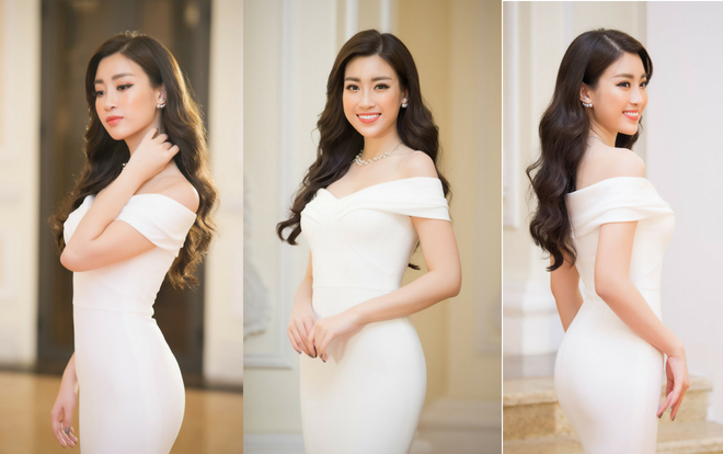 Đỗ Mỹ Linh đẹp xuất thần trong váy dạ hội tông trắng, lên nhận giải 'Nghệ sĩ Nhân ái'