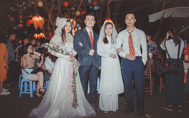 Sinh viên Báo chí tổ chức triển lãm không gian đám cưới cổ miền Bắc thập niên 80s, 90s ngay giữa lòng Hà Nội