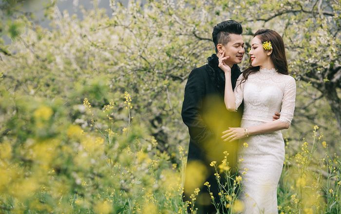 Lâm Vũ tình tứ cùng bà xã Huỳnh Tiên trong bộ ảnh cưới siêu ngọt ngào