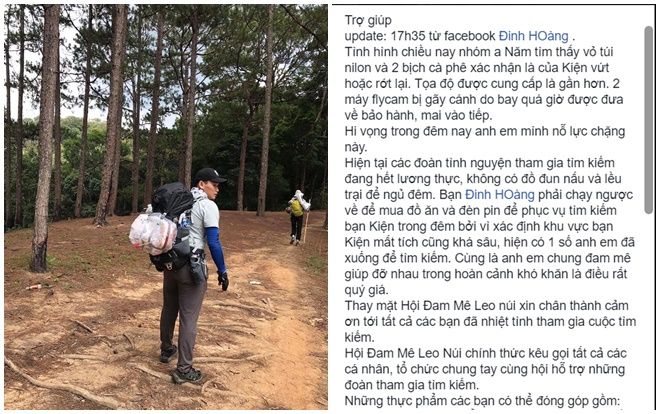 Nam phượt thủ mất tích 3 ngày khi trekking Tà Năng - Phan Dũng, cộng đồng mạng sốt ruột chung tay tìm kiếm