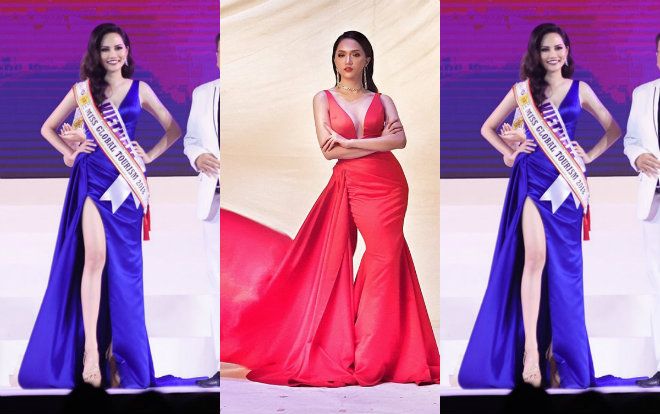 Diện chiếc váy 'bản sao' của Hương Giang, đại diện Việt giành giải 'Miss Global Tourism' 2018