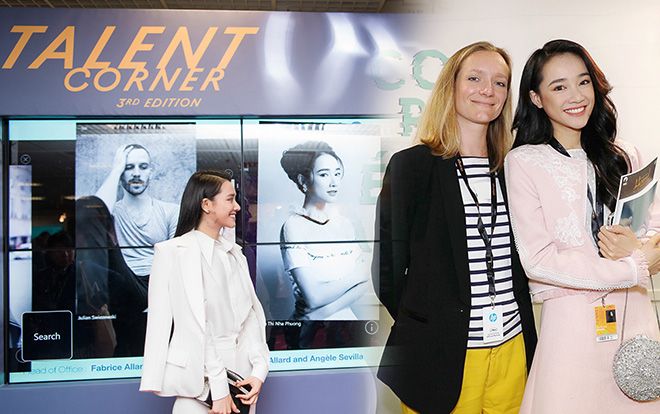 Lần đầu sản xuất phim, Nhã Phương được giới thiệu ở Thư viện chân dung tại LHP Cannes 2018