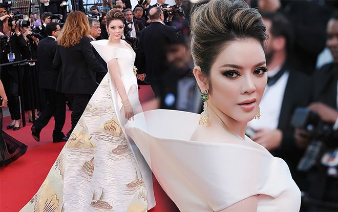 Thảm đỏ Cannes ngày 10: Với chiếc váy in hình Vịnh Hạ Long, Lý Nhã Kỳ đẹp lấn át mọi mỹ nhân châu Á