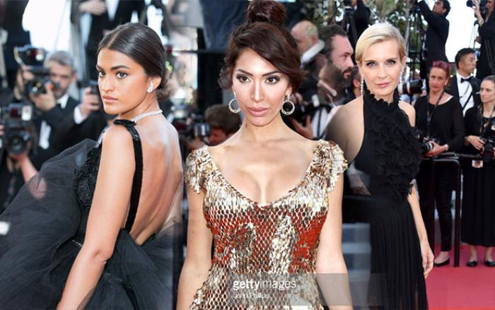 Ngôi sao truyền hình Farrah Abraham khoe 'ngực khủng' với dàn mỹ nhân chân dài trên thảm đỏ Cannes