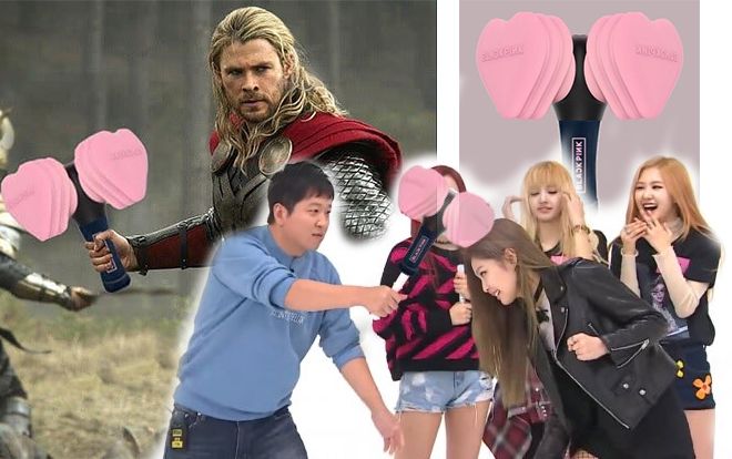 Fan thích thú chế hình lightstick mới của BlackPink giống… búa thần của Thor trong 'Avengers'