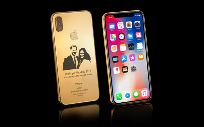 Phát sốt với iPhone X phiên bản vàng 24K đính kim cương siêu đắt