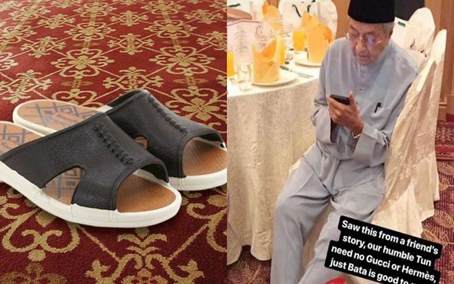 Thủ tướng Malaysia 'gây sốt' với đôi dép bình dân giá 4 USD