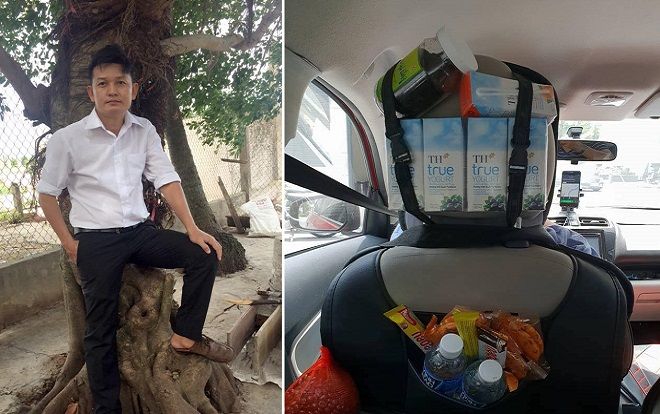 Tài xế Grab có cả tiệm tạp hóa trên xe: 'Làm thế cho khách vui, không khí trên xe đỡ nhàm chán hơn'