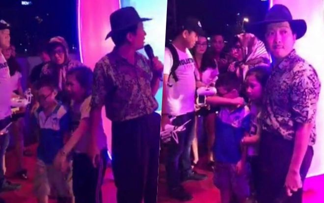 Mặc khán giả chọi đồ, Trường Giang vẫn ngưng diễn để giúp fan nhí tìm người thân