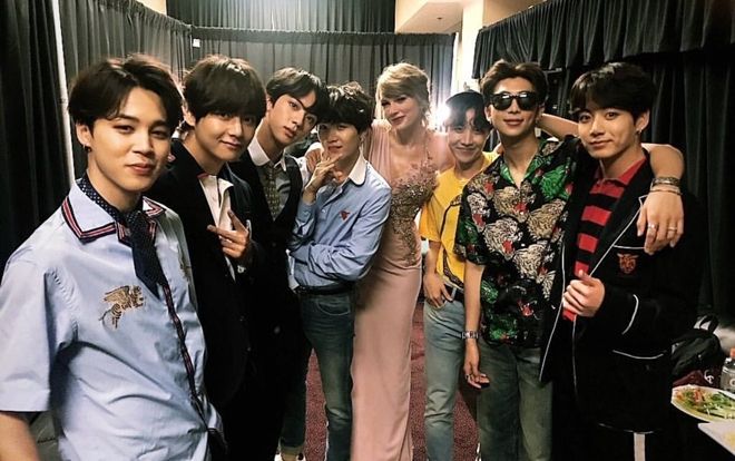 Bức ảnh sốc nhất ngày hôm nay: Taylor Swift vui vẻ đăng hình chụp với BTS ở BBMAs 2018!