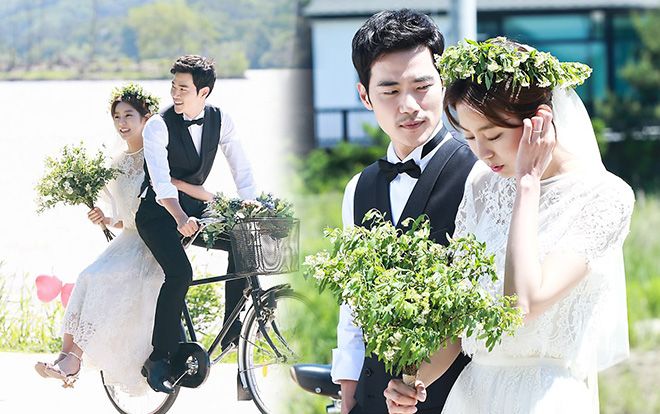 Bất ngờ trước bộ ảnh cưới 'cổ tích' đẹp mê hồn của UEE và Kim Kang Woo, nhìn là muốn kết hôn
