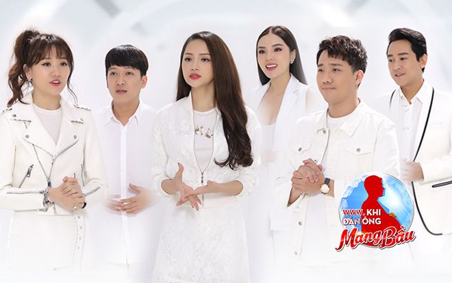 Tập 1 'Khi đàn ông mang bầu': Không hẹn mà gặp, 3 cặp đôi 'Kỳ-Vĩ, Xìn-Ri, song Giang' đều diện đồ trắng cùng tông