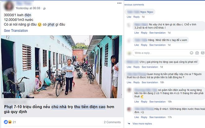 Tranh cãi chuyện phạt chủ trọ thu điện giá cao: Người hy vọng cắt giảm chi phí, kẻ lo sợ bị tăng tiền dịch vụ khác