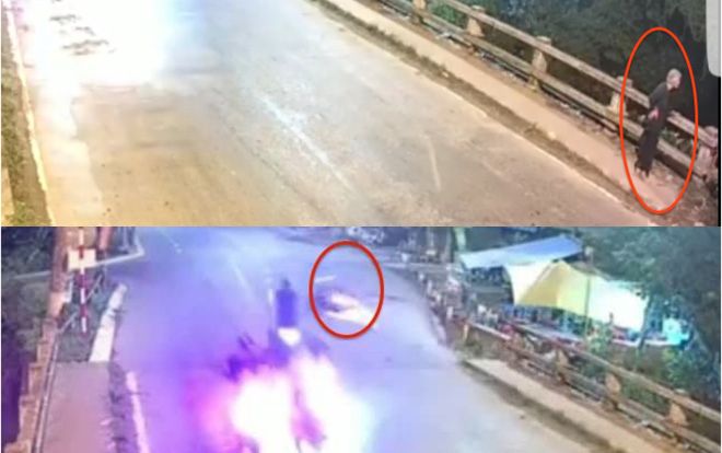 Clip kinh hoàng: Chạy xe máy như bay, tông cụ bà rơi xuống nước tử vong