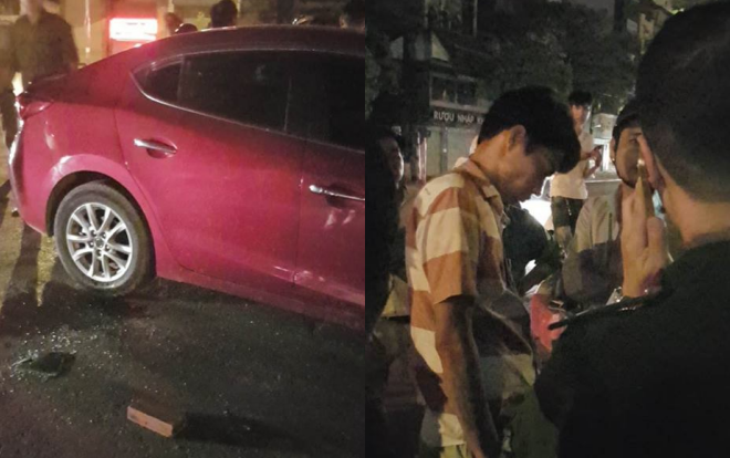 Người dân cầm gạch phá kính cứu tài xế say xỉn sau khi tông vào dải phân cách