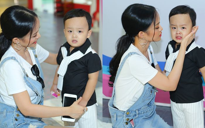 Hình ảnh ngộ nghĩnh của bé mập Sumo bên mẹ đơn thân Thanh Trúc