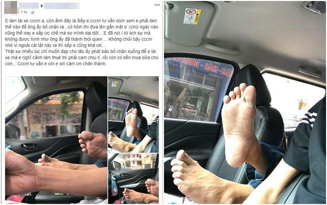Đau đầu vì sếp có thói quen gác chân thẳng lên ghế lái, tài xế nhờ cộng đồng mạng 'mách nước' cách xử lý