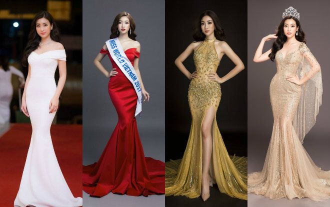 12 'tuyệt tác' đầm đuôi cá đưa Đỗ Mỹ Linh trở thành 'nàng tiên thứ thiệt' của Vbiz