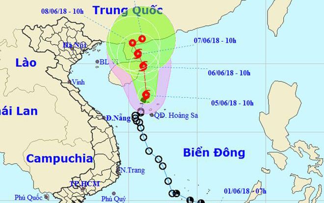 Bão số 2 đang hoành hành trên Biển Đông, hướng thẳng vào Trung Quốc