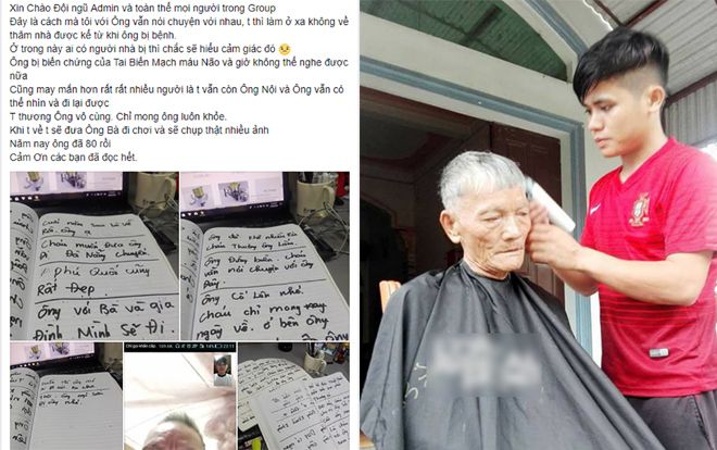 Du học sinh 9X gây xúc động khi kể chuyện 'tâm sự cùng ông nội' bị tai biến bằng giấy bút