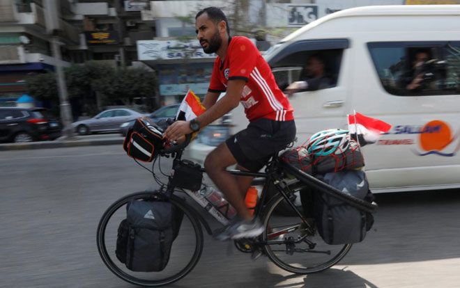 CĐV Ai Cập đạp xe hơn 5.000km để tới Nga xem World Cup 2018