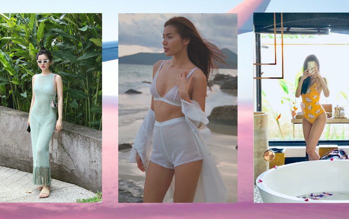 Thủy Tiên khoe dáng nuột sững sờ, Minh Tú 'chơi trội' hết cỡ khi catwalk cùng bikini