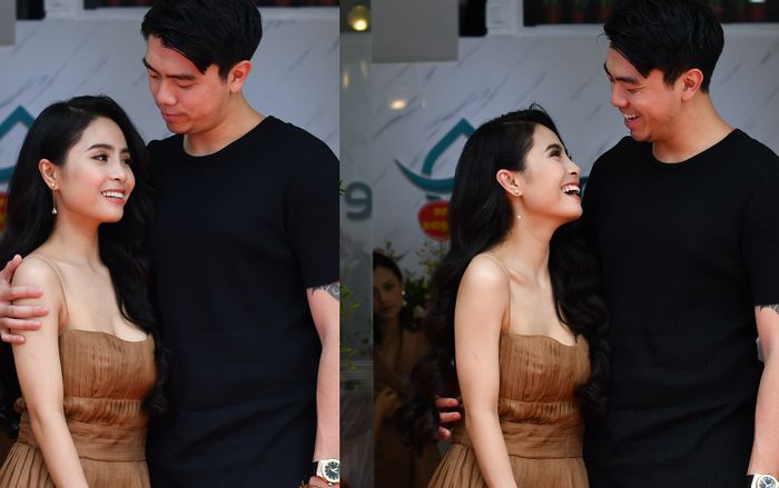 Phát ghen với màn âu yếm của vợ chồng Kiều Anh tại sự kiện