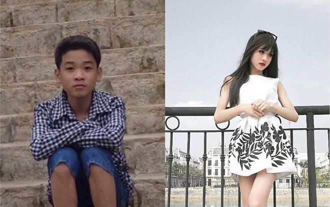 Hành trình 'lột xác' thành thiếu nữ xinh đẹp của chàng trai gầy gò đen nhẻm