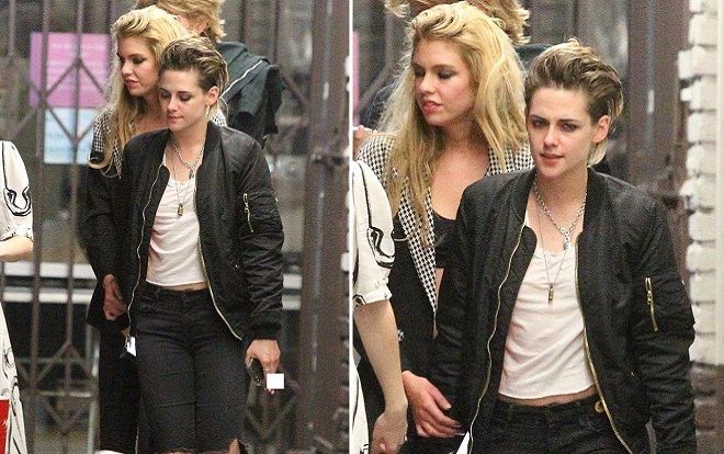Kristen Stewart cực ngầu khi xuất hiện cùng bạn gái đồng tính trên phố
