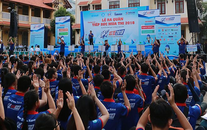 Hơn 20.000 sinh viên hào hứng tham gia tiếp sức mùa thi THPT Quốc gia 2018