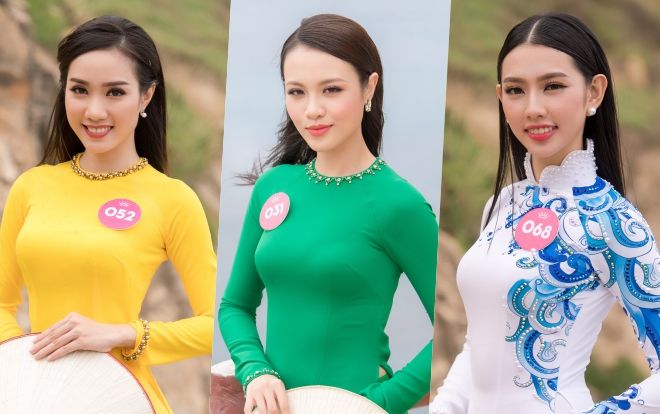 Top 30 phía Nam Hoa hậu Việt Nam 2018 đẹp nền nã đậm chất Á đông với áo dài truyền thống