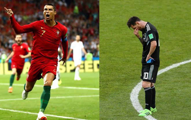 Chứng kiến Ronaldo lập hat-trick, Messi bị 'cóng' sút trượt pennaty?