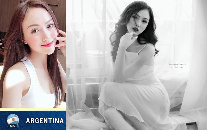 Vẻ đẹp ‘không góc chết’ của hot girl đại diện tuyển Argentina ở World Cup 2018