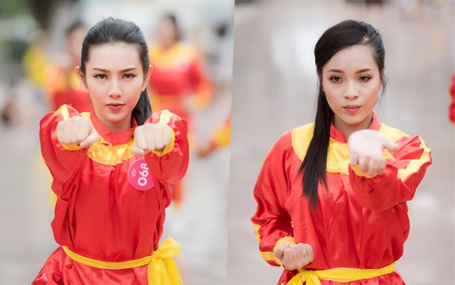 Vẻ ngoài mong manh là thế nhưng hãy xem thí sinh Hoa hậu Việt Nam 2018 luyện võ đây này!