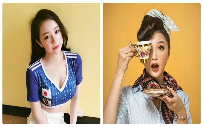 Cận cảnh nhan sắc 4 nữ CĐV xinh đẹp của 4 đội tuyển World Cup ra sân tối qua
