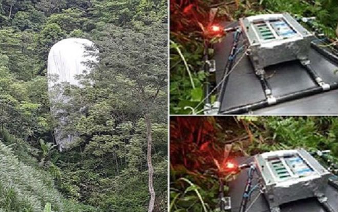 Vật thể lạ phát sáng rơi xuống rừng ở Hà Giang