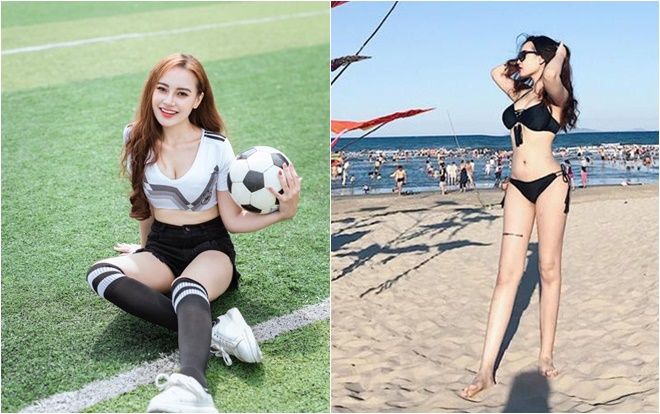 Giữa ồn ào hotgirl nói về World Cup, Anh Thư được khen ngợi bình luận hay và am hiểu bóng đá