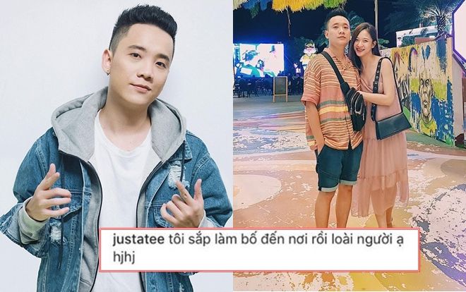 JustaTee hạnh phúc thông báo với cả nhân loại rằng mình chuẩn bị lên chức bố
