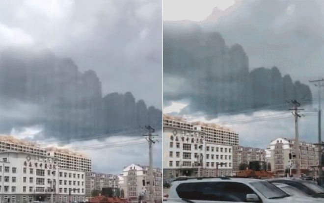 Sửng sốt trước hình ảnh nhà chọc trời xuất hiện trên '9 tầng mây'