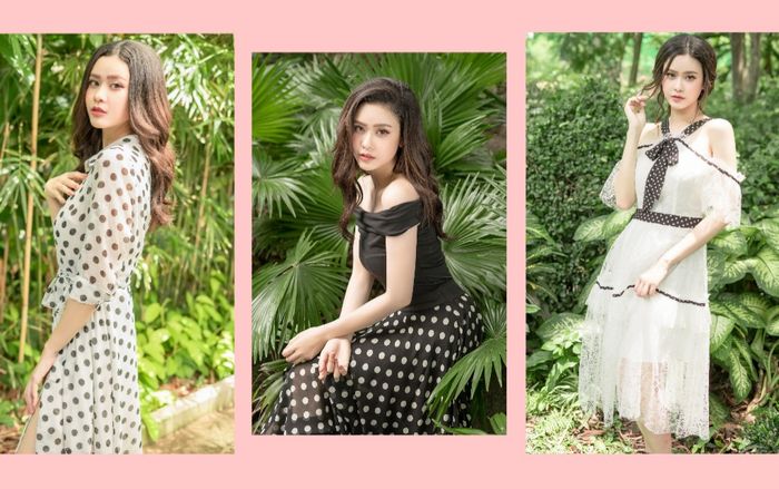 'Gái một con' Trương Quỳnh Anh diện đồ mong manh, lăng-xê mốt chấm bi giữa hè