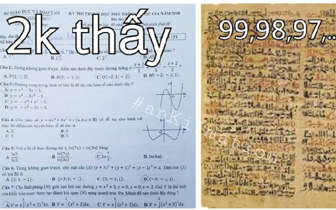 Xem đề thi Toán, thế hệ 9X vỡ òa trong hạnh phúc: 'Cảm ơn bố mẹ đã sinh con ra sớm!'