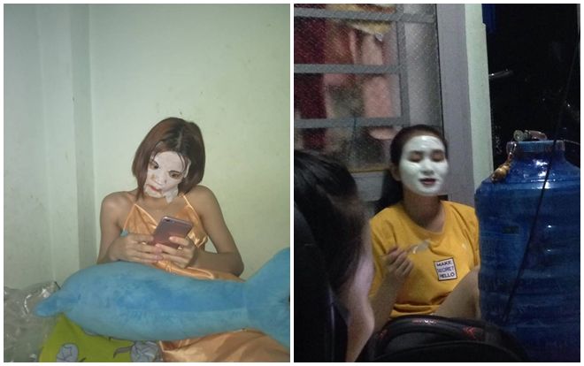 Góc hết hồn nửa đêm: Chị em đắp mặt nạ thôi cũng đủ khiến người khác giật mình