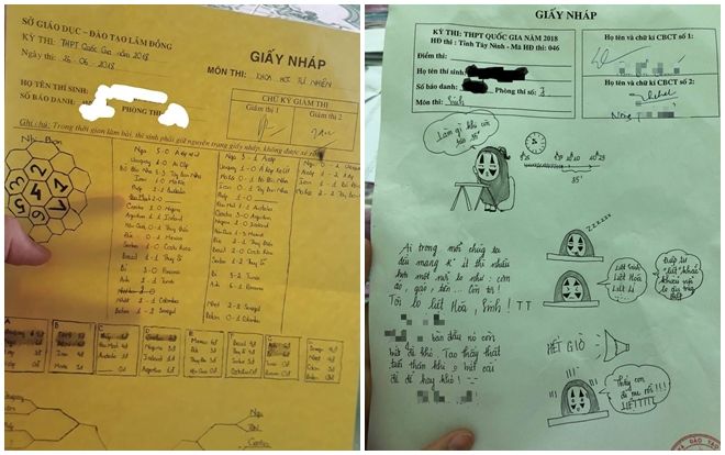 10X tính tỉ số World Cup trên giấy nháp môn Hoá, xem đến 'tác phẩm' của cô bạn thi môn Sinh còn choáng hơn
