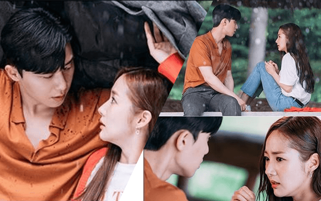 Cùng nhau trú mưa dưới một chiếc áo đầy lãng mạn, liệu Phó Chủ tịch Lee sẽ cưa đổ Thư ký Kim?
