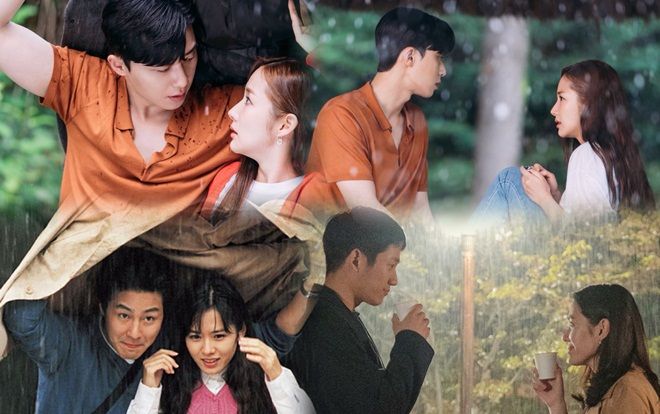 Cảnh 'trú mưa' trong 'Thư ký Kim' gợi nhớ loạt phim của 'Chị đẹp' Son Ye Jin