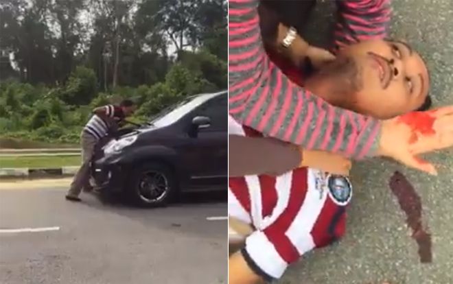 Chặn đầu xe của vợ và tình nhân, người đàn ông nhận cái kết thương tâm